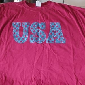 Red USA Graphic T-Shirt